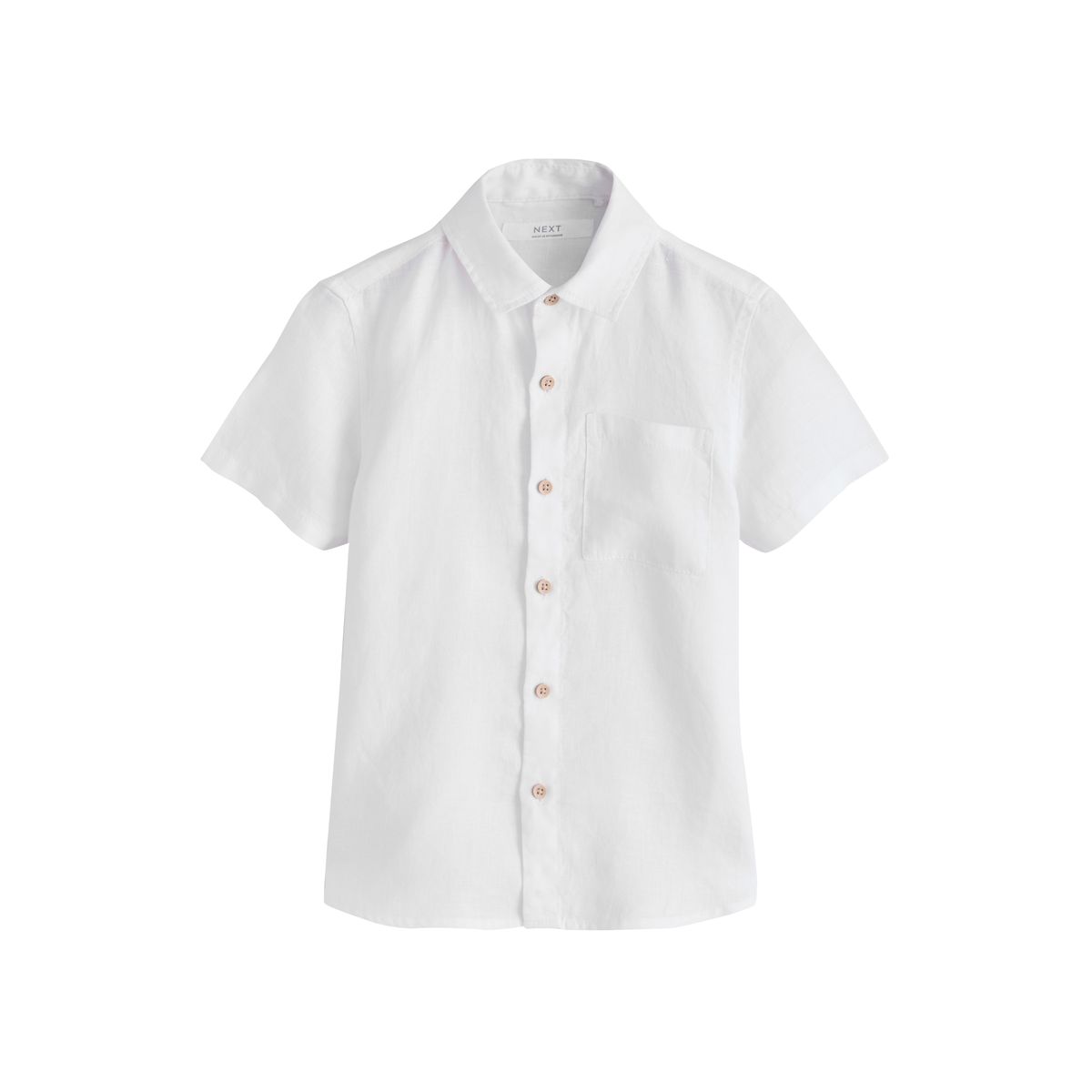 Chemise en lin à manches courtes, NEXT