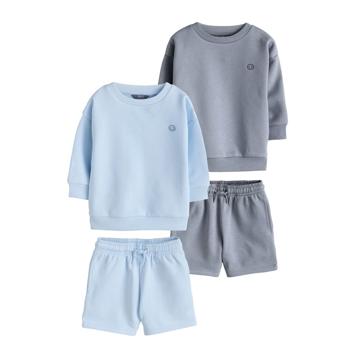 Ensemble sweat ras du cou et short uni, NEXT
