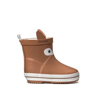 Kids Fox Wellies with Faux Fur Lining LA REDOUTE COLLECTIONS