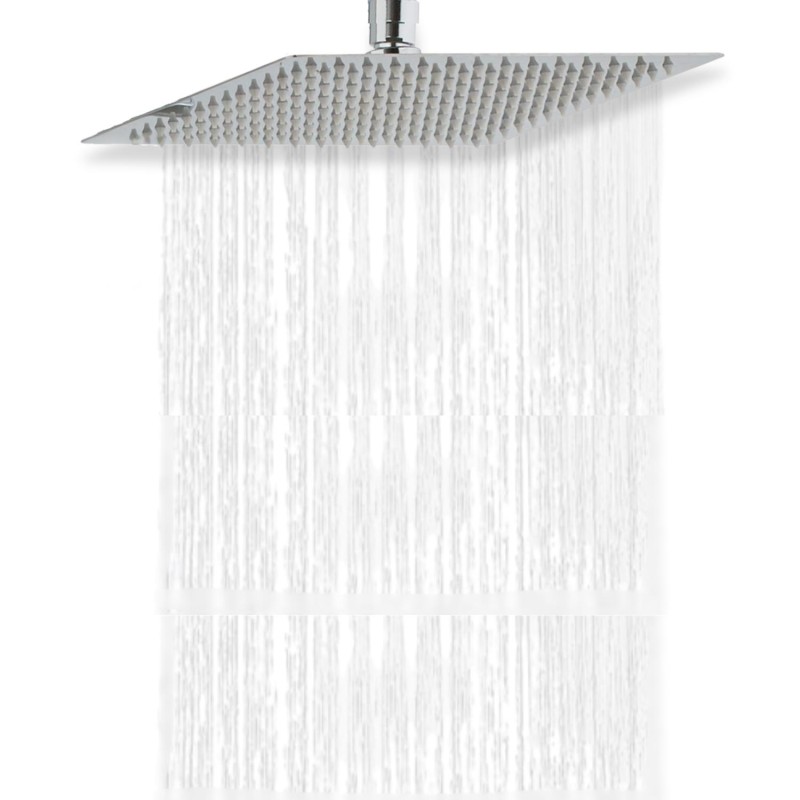 Tête de douche carrée en acier ZERRA, MOB IN