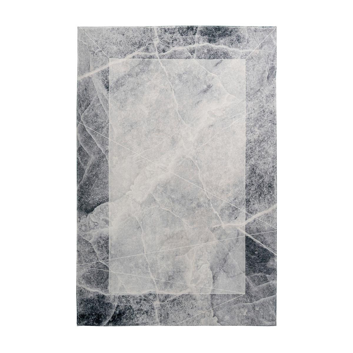 tapis contemporain tres doux rectangle graphique cecina