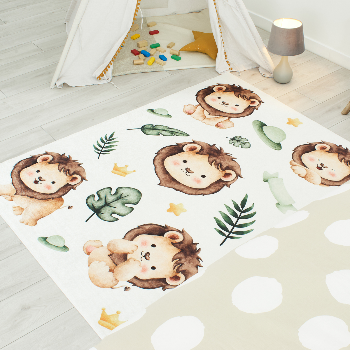 Tapis enfant lions HAPPY, NAZAR RUGS