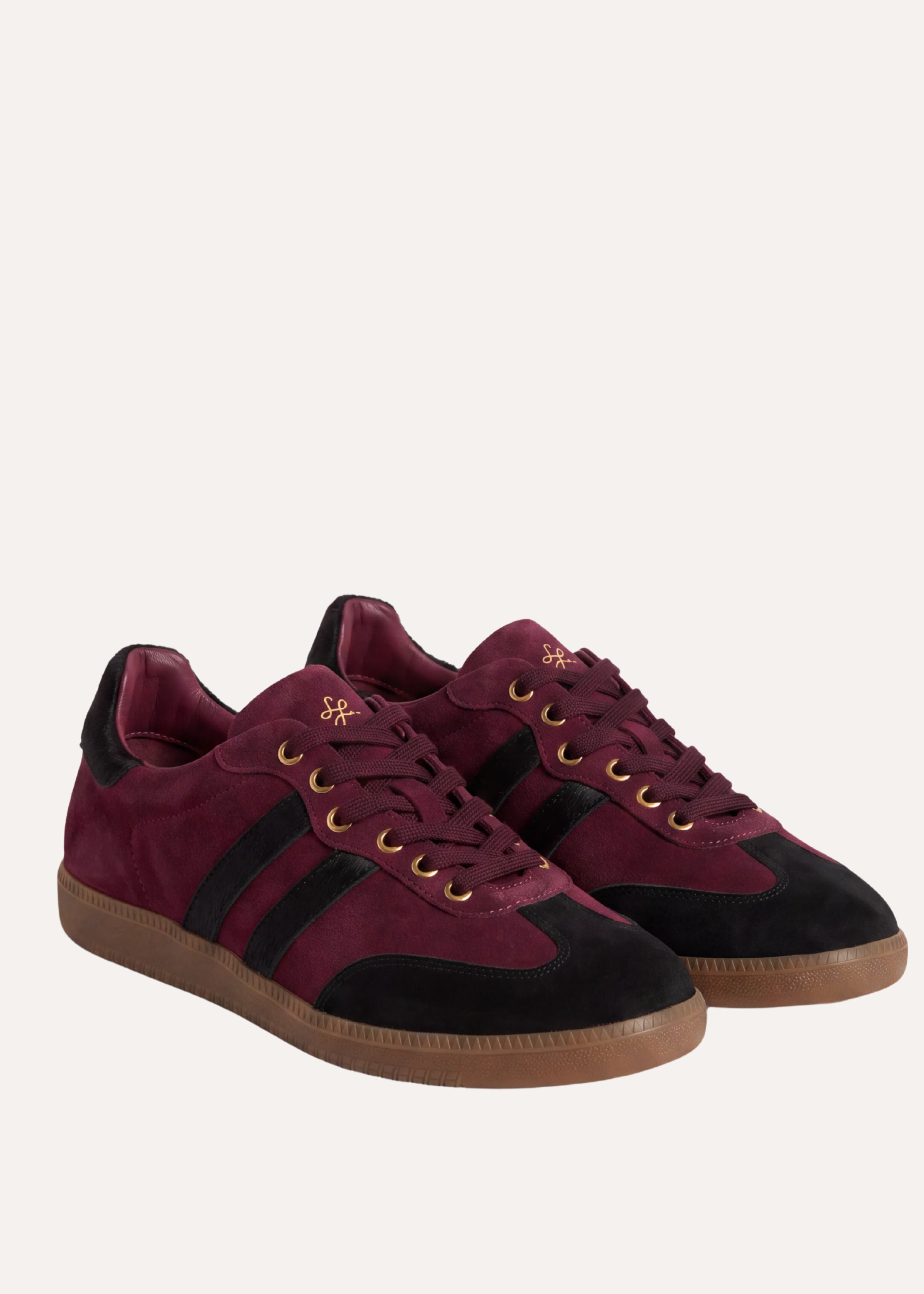 Baskets à lacets en cuir, LA FEE MARABOUTEE