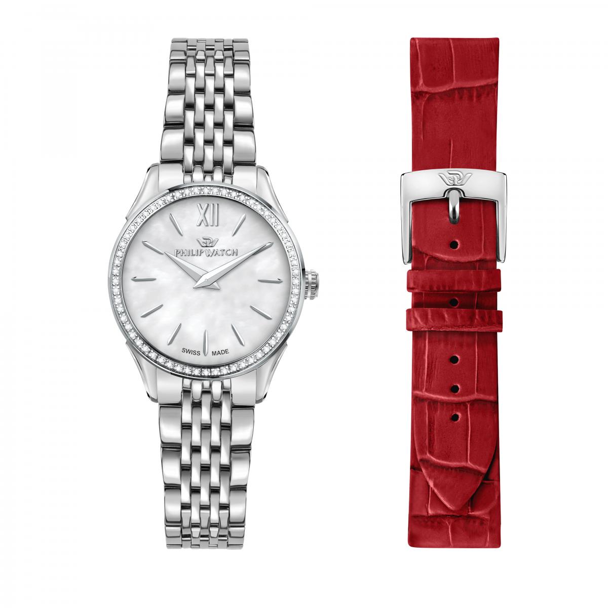 Montre Analogique En Acier Et Diamants Roma, PHILIP WATCH