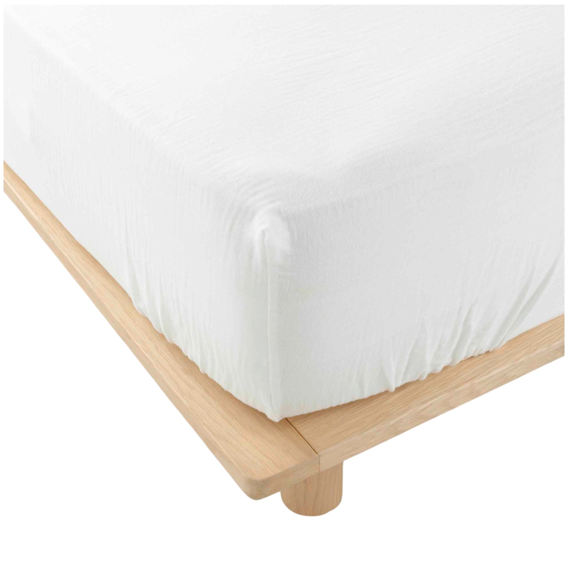 Drap housse en gaze de coton Tendance uni, EDEN