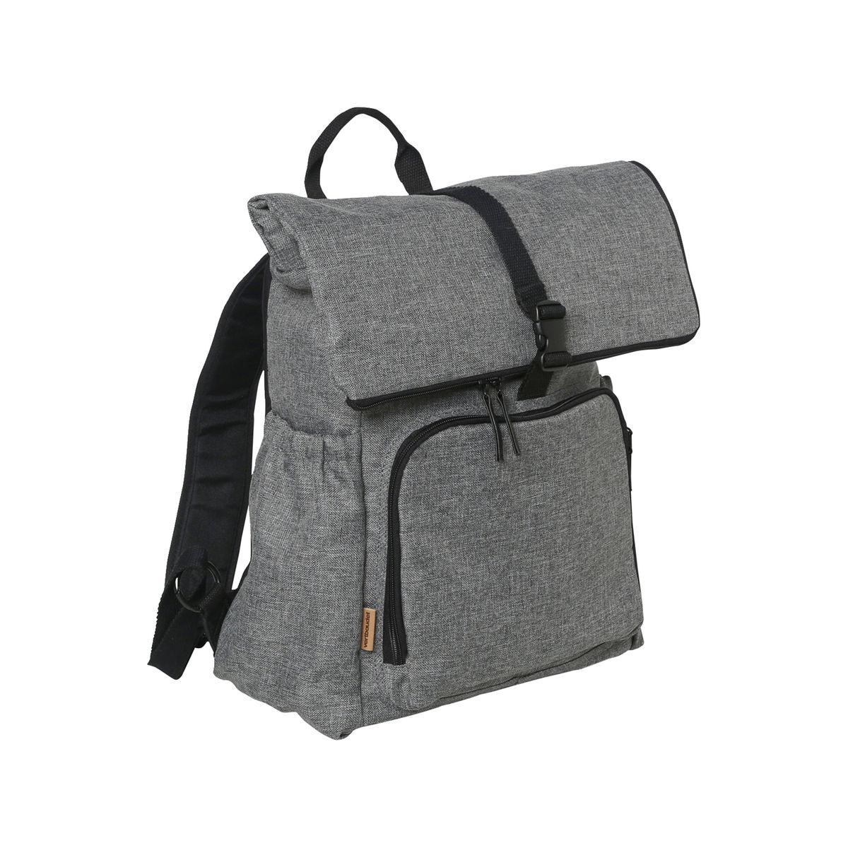 Sac dos langer en polyester recycl walk roll gris