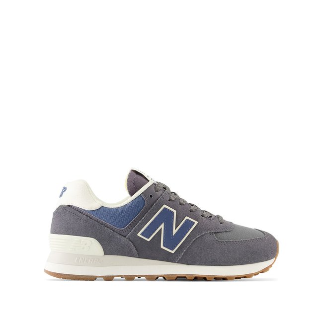 Wl574 suede trainers, grey, New Balance | La Redoute
