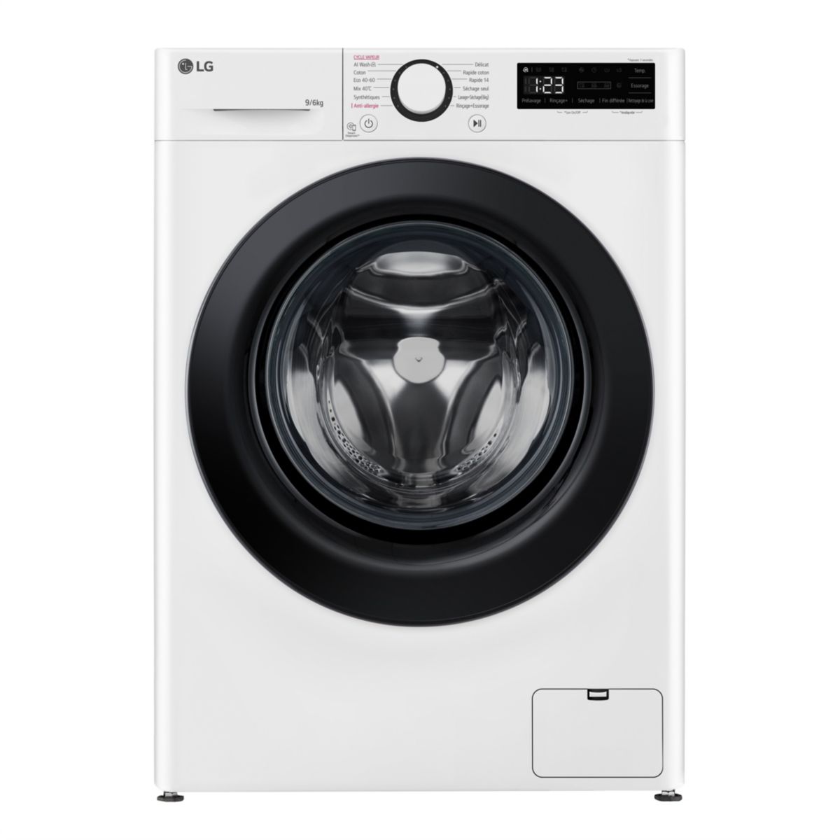 Lave linge séchant hublot F964R35WRS - 9/6 kg - 1400 tr/min - Classe D - Moteur direct drive - Connecté, LG