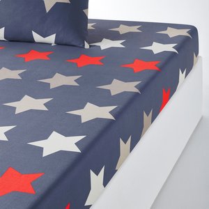 Stars 100% Cotton Fitted Sheet SO'HOME image