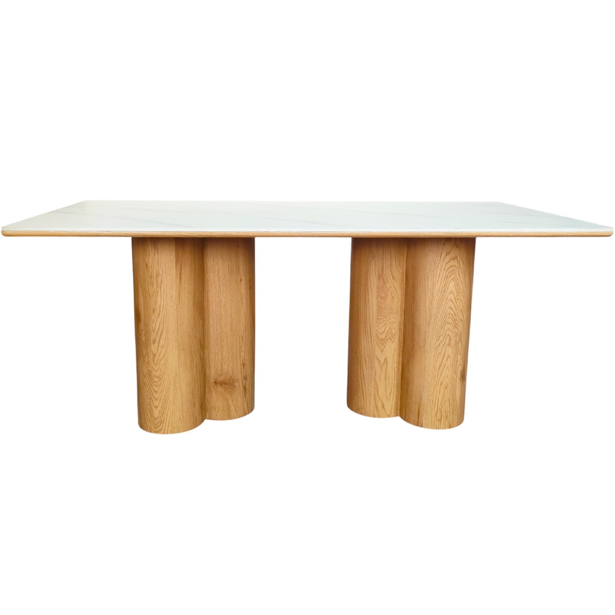 Table à manger 8 couverts en céramique effet Marbre - KAOLIN, HOMIFAB