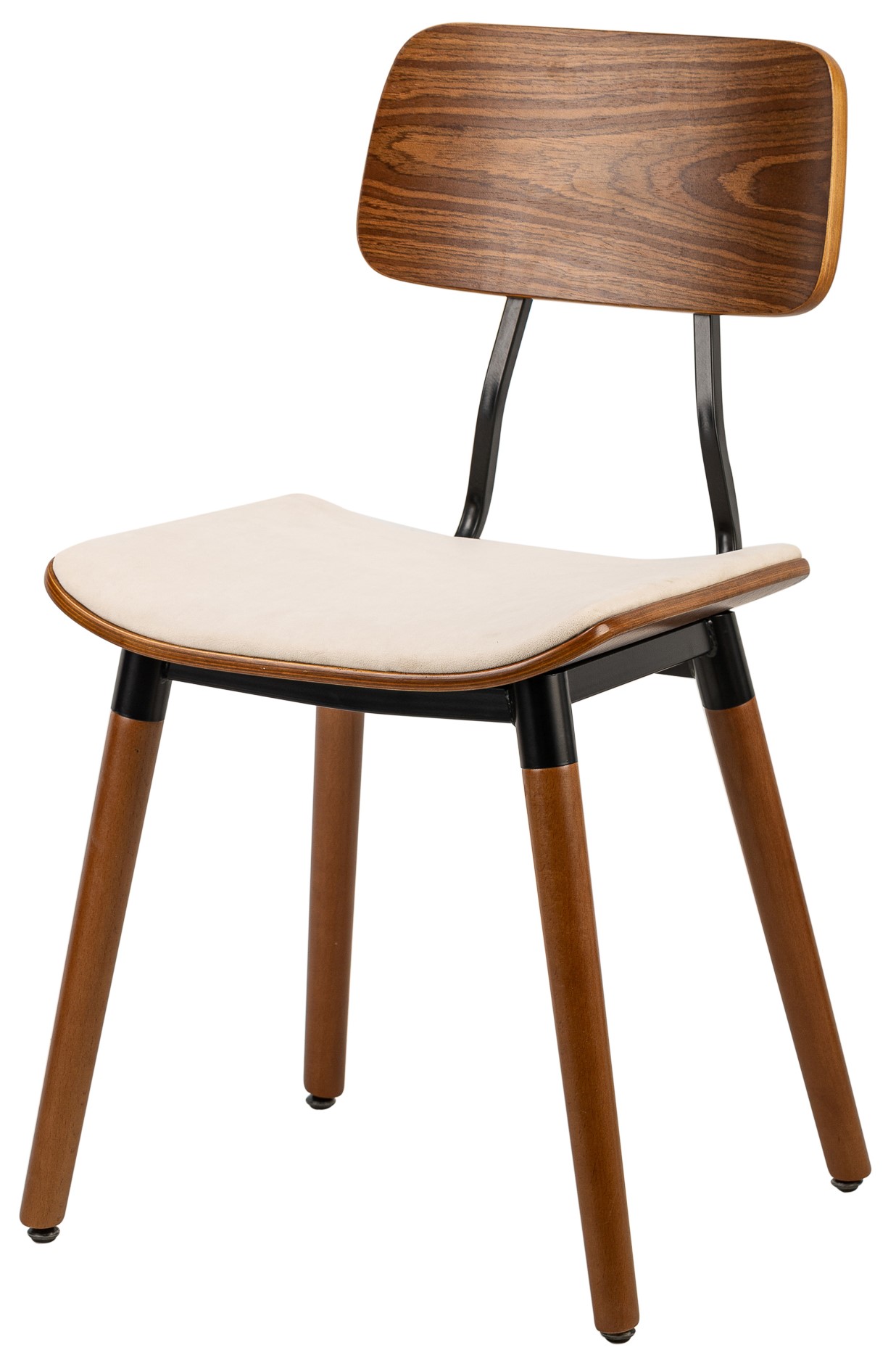Lot de 2 chaises, bois et velours, VICTORIA, NORDLYS