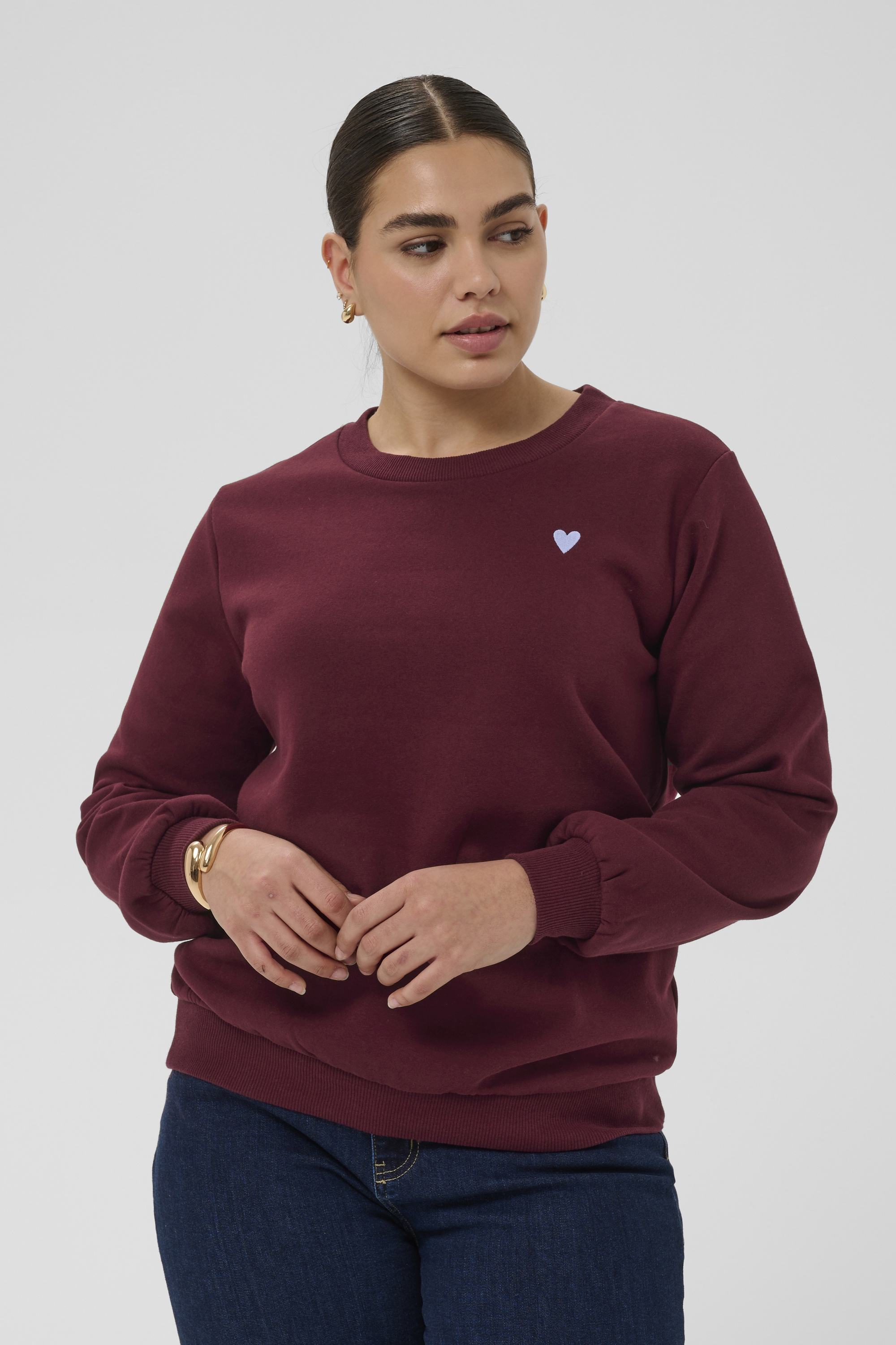 Sweatshirt, KAFFE CURVE