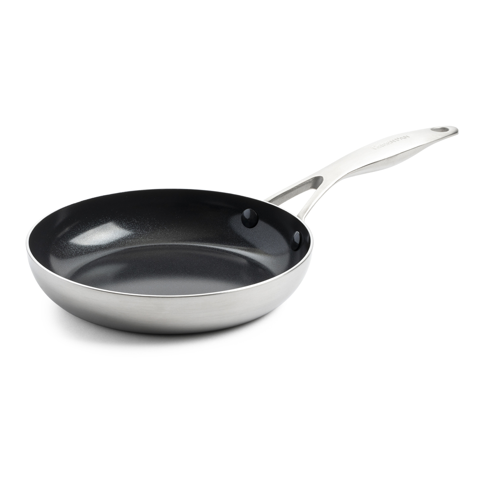 Poêle 20 cm inox triply revêtement céramique - Geneva, GREENPAN