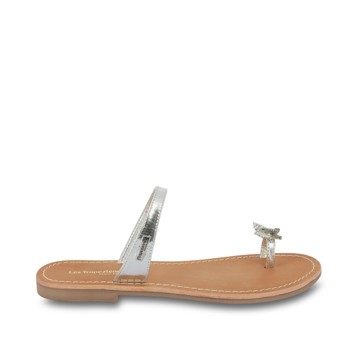 Sandales plates en cuir OFLY, LES TROPEZIENNES PAR M.BELARBI
