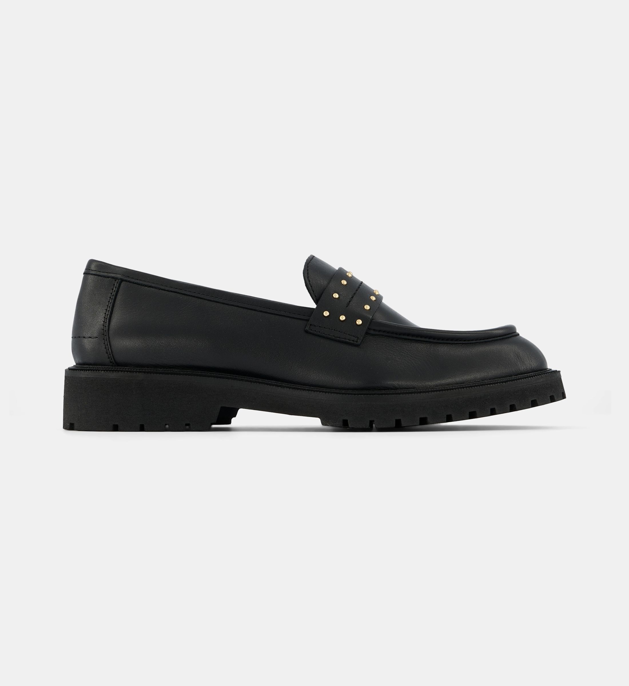 Mocassins avec studs charlize cuir, GALERIES LAFAYETTE