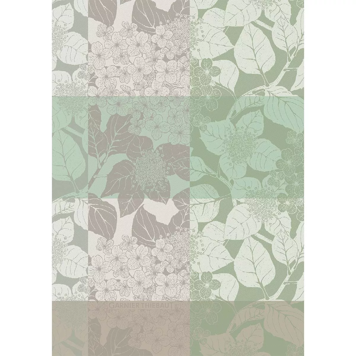 Torchon pur coton MILLE HORTENSIAS, GARNIER THIEBAUT