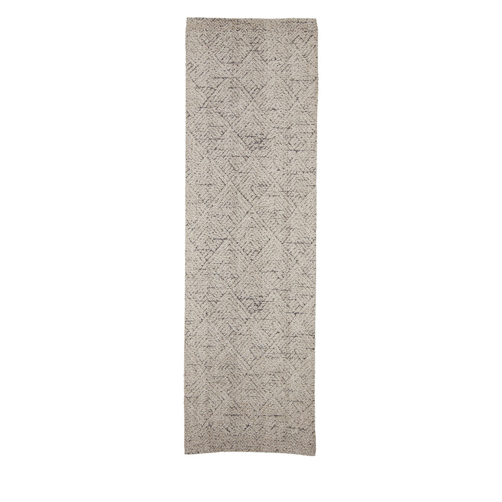 Tapis géométrique naturel en coton - Saxo, BLOOMINGVILLE