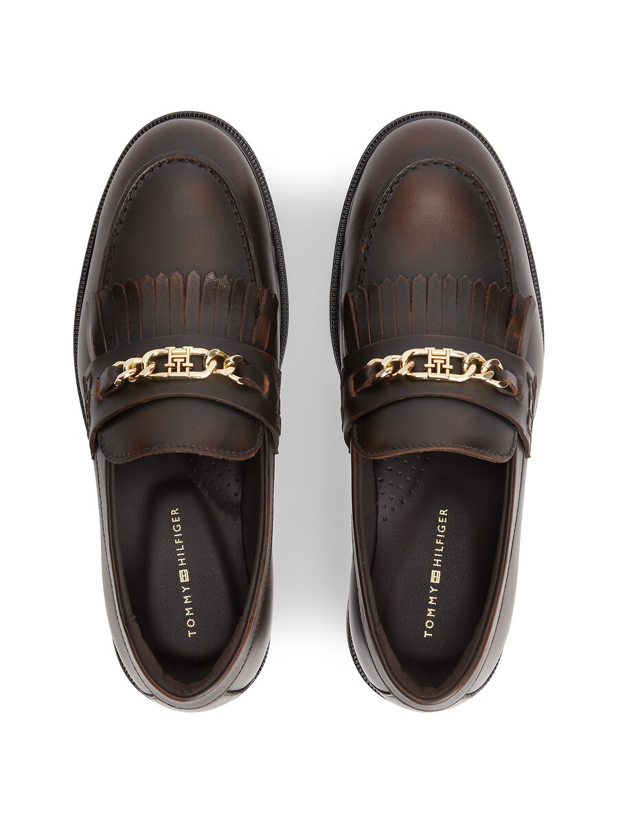 Tommy Hilfiger Mocasines de piel con flecos — photo 6