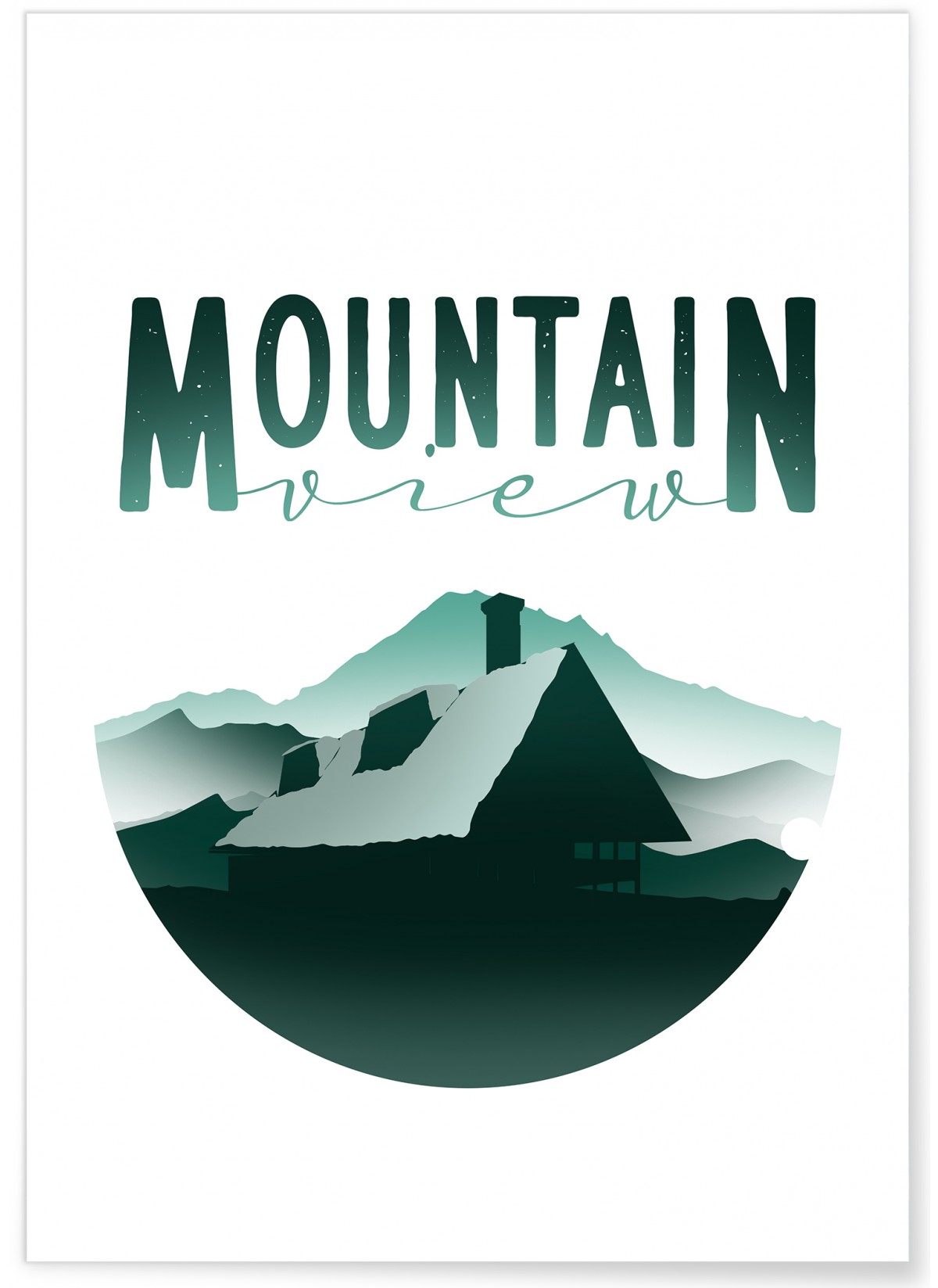 Poster Mountain View, L'AFFICHERIE