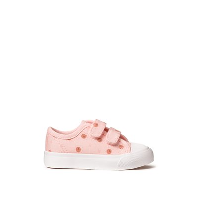 Kids Sun Print Trainers in Canvas with Touch 'n' Close Fastening LA REDOUTE COLLECTIONS