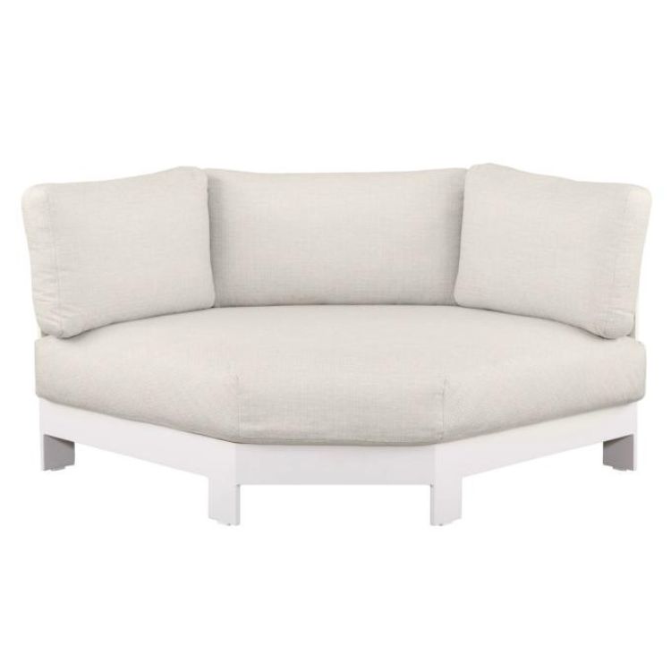 Fauteuil d'angle en aluminium, IRIS, AU JARDIN DE CHLOÉ