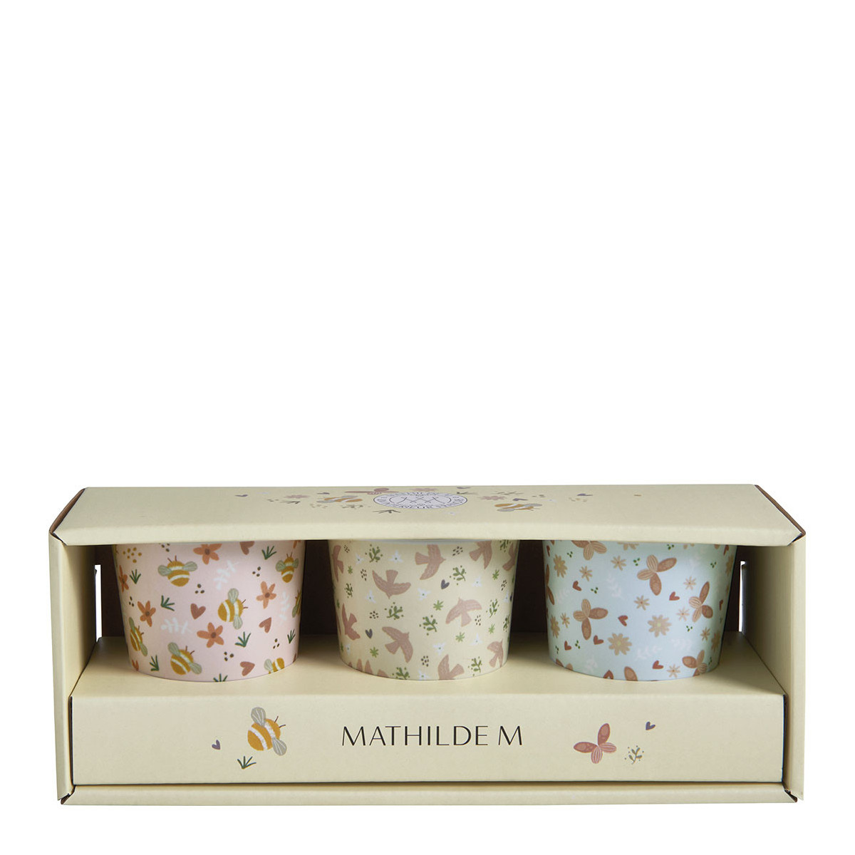 Set de 3 verres hirondelle, MATHILDE M