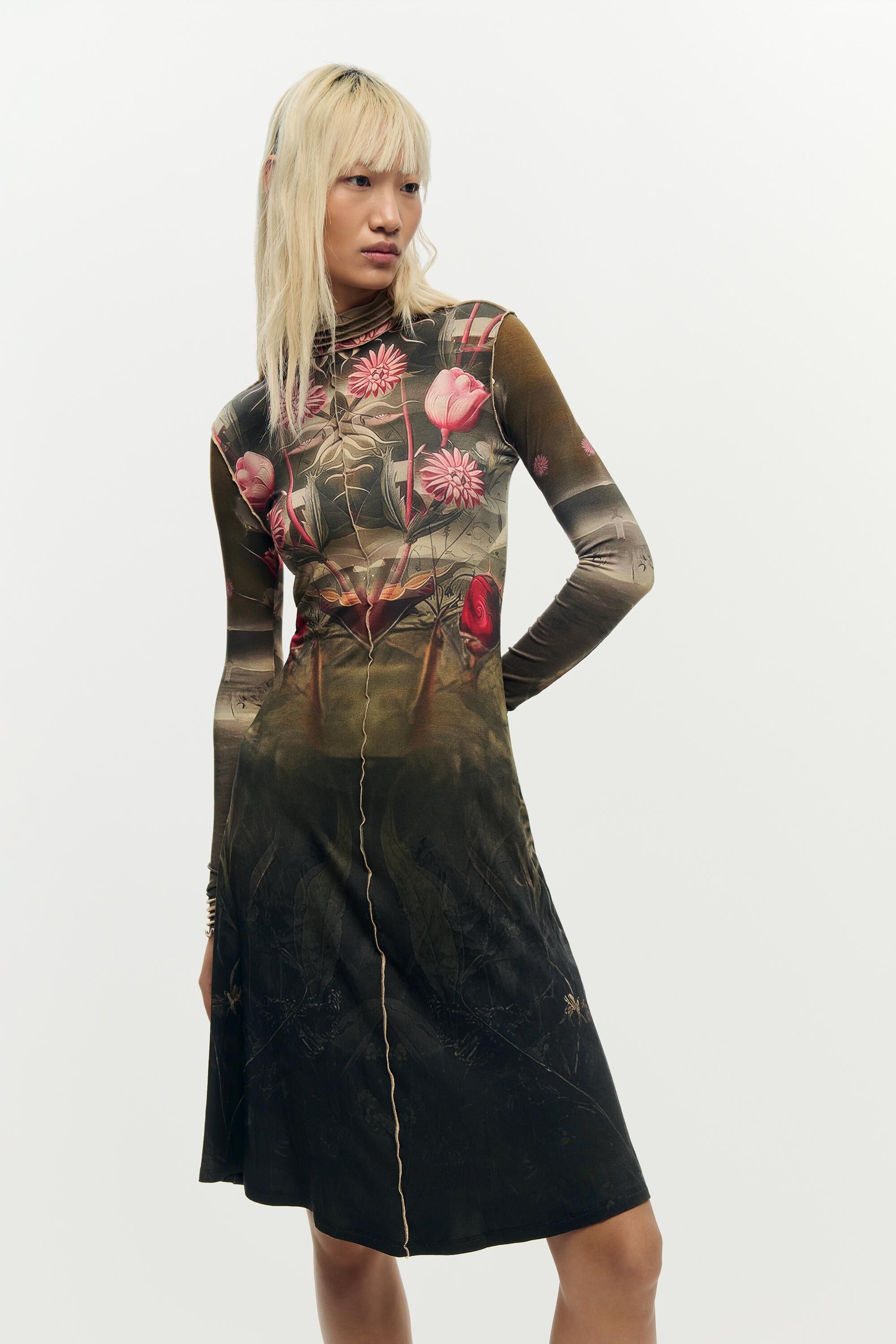 Robe miroir paysage, DESIGUAL