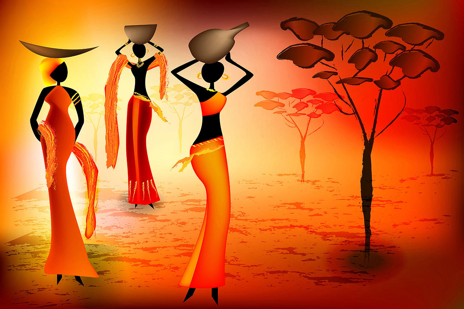 Tableau soirée africaine, HEXOA