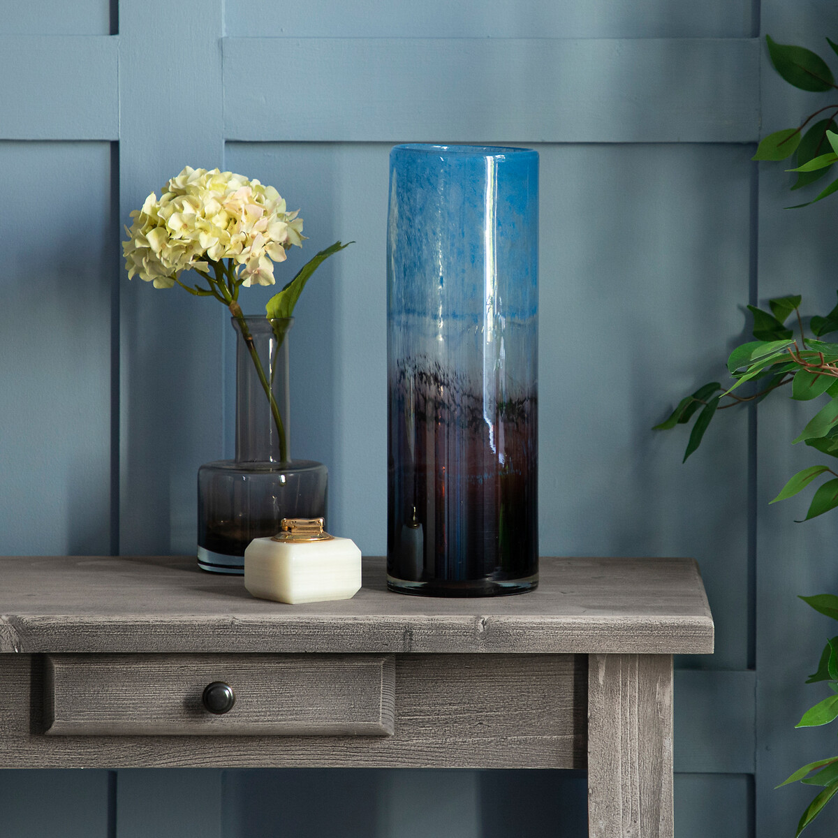 Oslovor Hand-Blown Glass Vase, VOYAGE MAISON