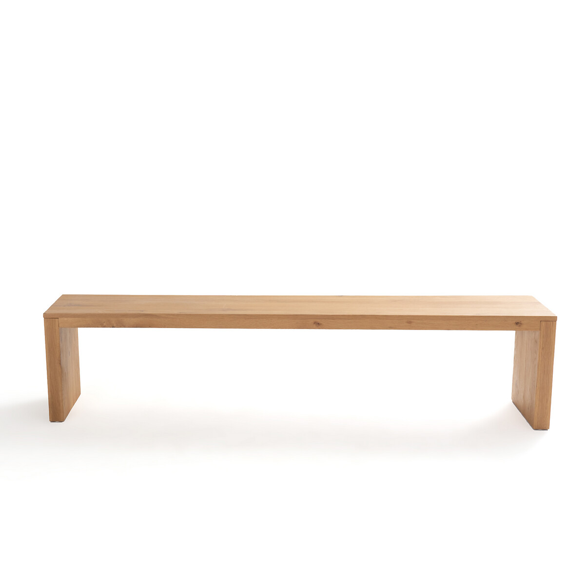 Product photograph of Vova Solid Oak Bench from La Redoute UK