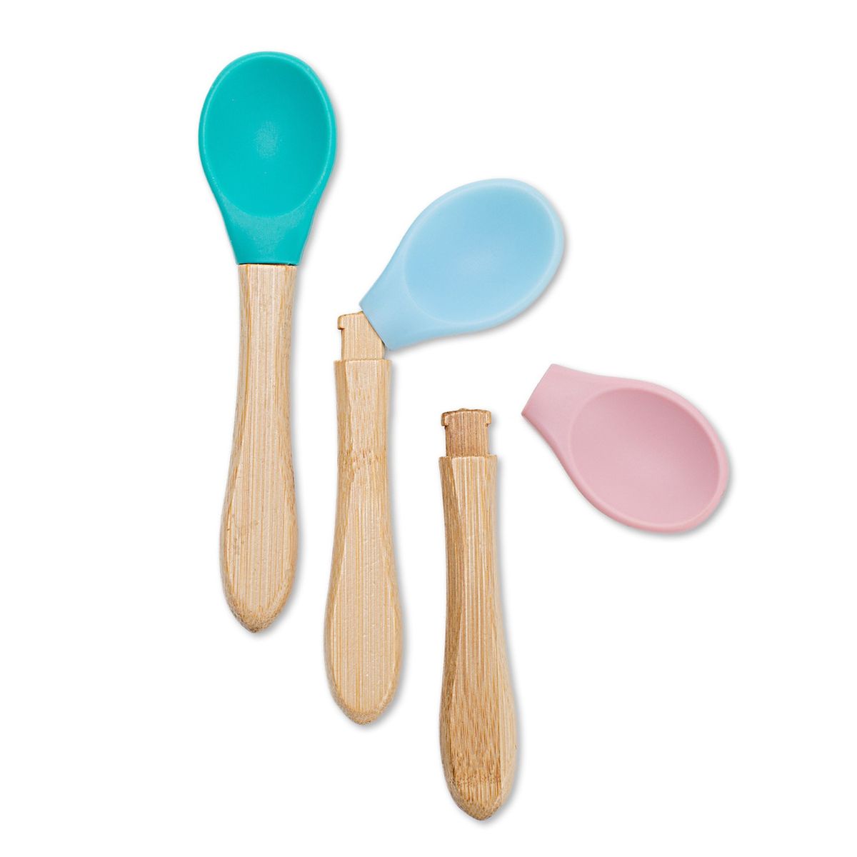 Cuilleres Bebe Saines En Bambou Silicone Sevira Kids La Redoute