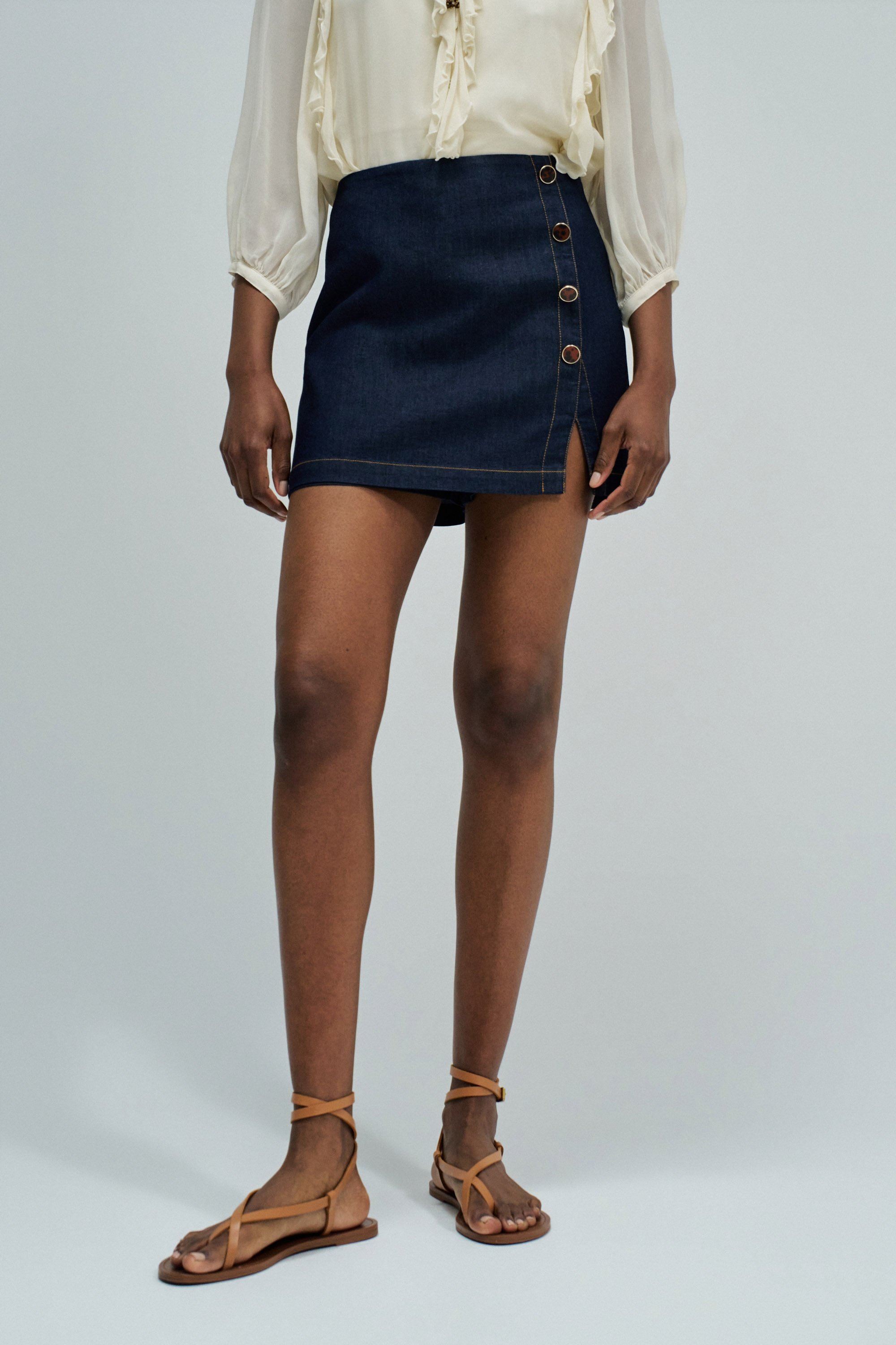 SKORT EN LIGHTDENIM, SALSA JEANS