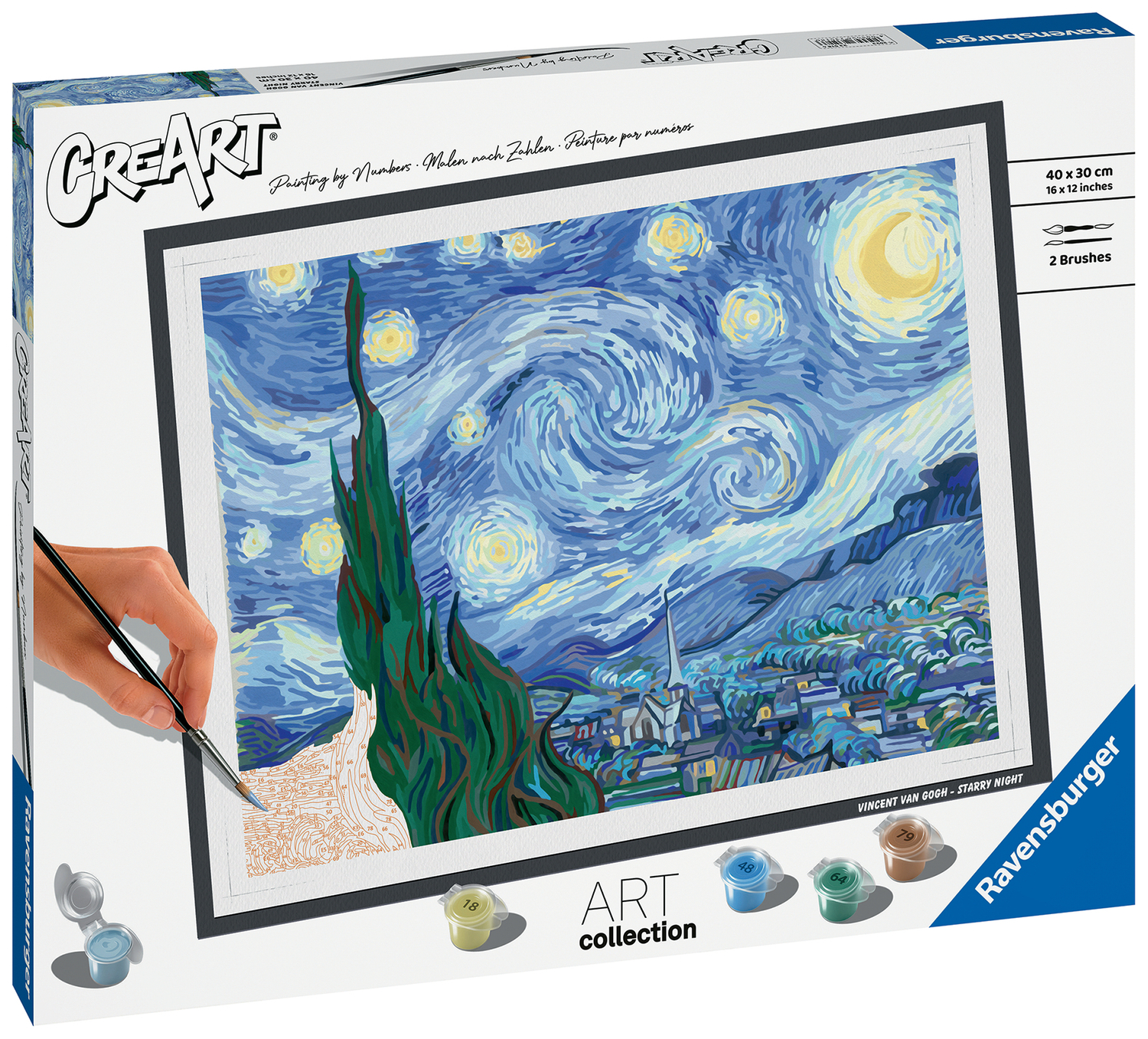 CreArt 30x40 Nuit etoilee, RAVENSBURGER