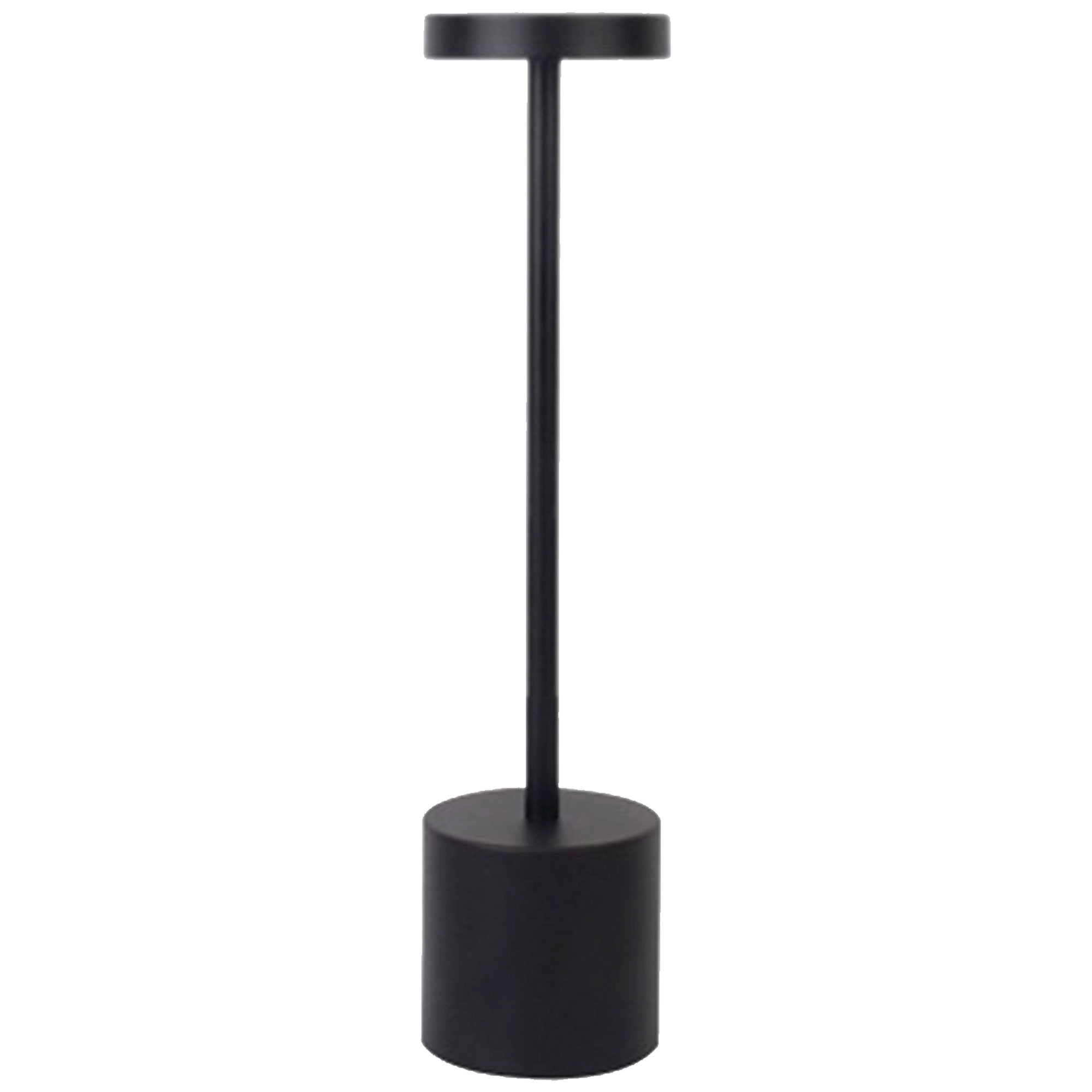 Lampe à poser noire LED sans fil 8x8x34.5cm, WADIGA