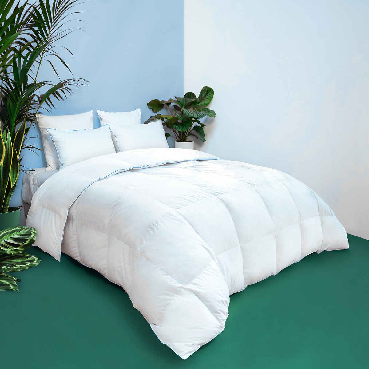 Couette Blanrêve Aerelle Blue - Ultra Douce 240x220 Cm, Éco-Responsable, Fabriquée En France