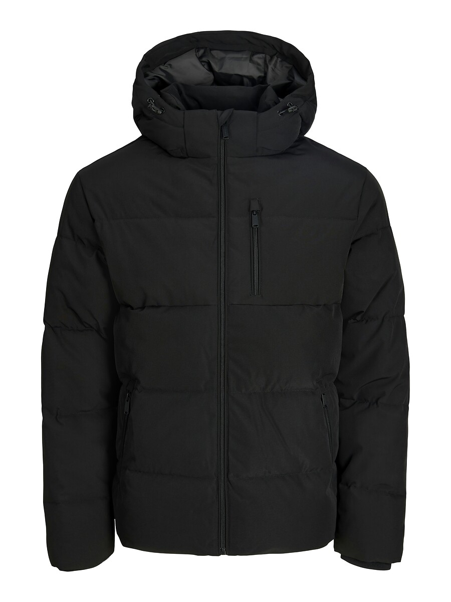 Doudoune courte capuche fixe col montant, plein hiver, JACK & JONES