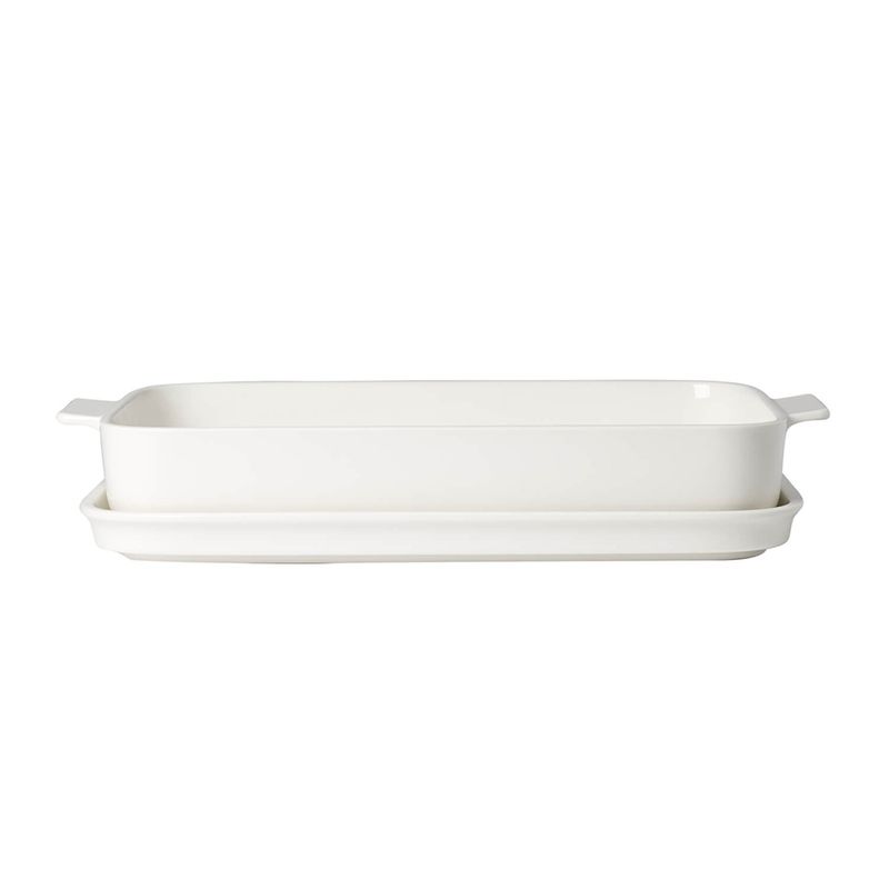 Villeroy & Boch Clever Cooking Plat à four rectangulaire Blanc Porcelaine Premium 34 x 24 cm