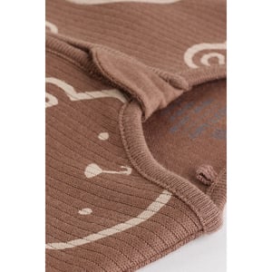 Pyjama Bébé Garçon à Zip Double Sens - Imprimé Ours, Lot De 4 - Taille 6 Mois, Marron