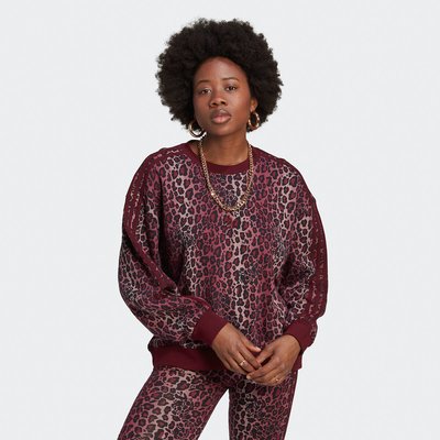 Graphics Leopard Print Sweatshirt in Cotton adidas Originals