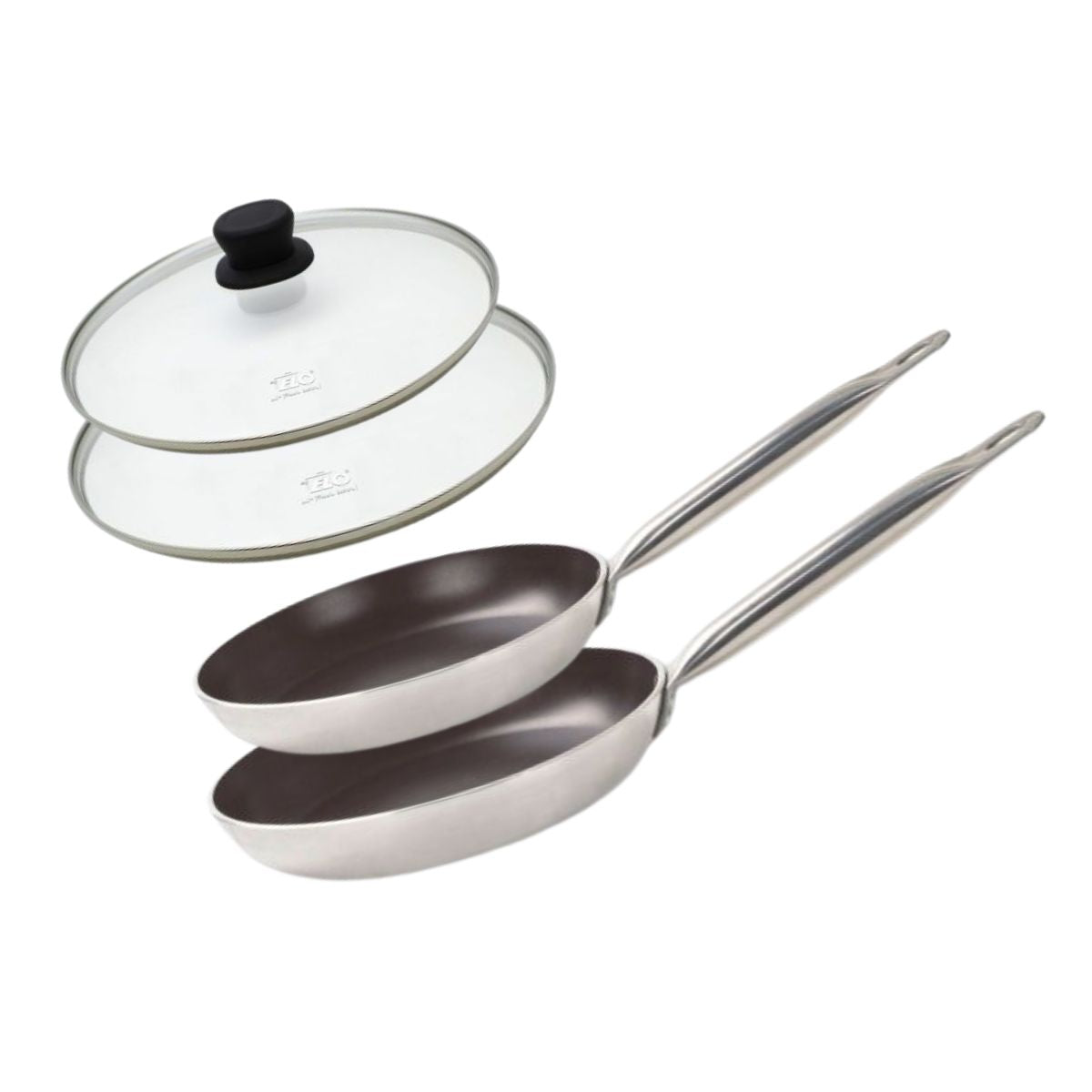 Lot 2 poêles de cuisson avec revêtement céramique sans PFAS, ELO