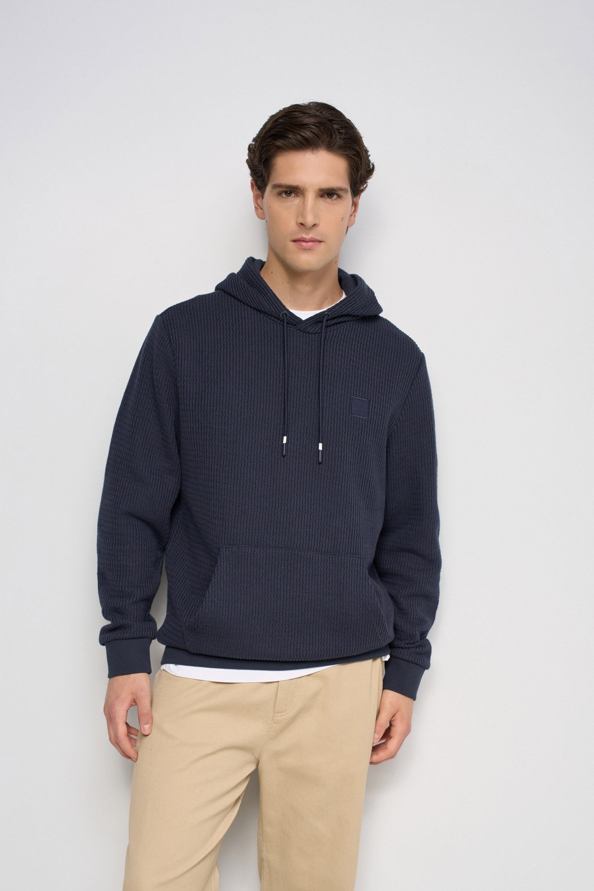 HOODIE EN MAILLE TEXTURÉE, SALSA JEANS