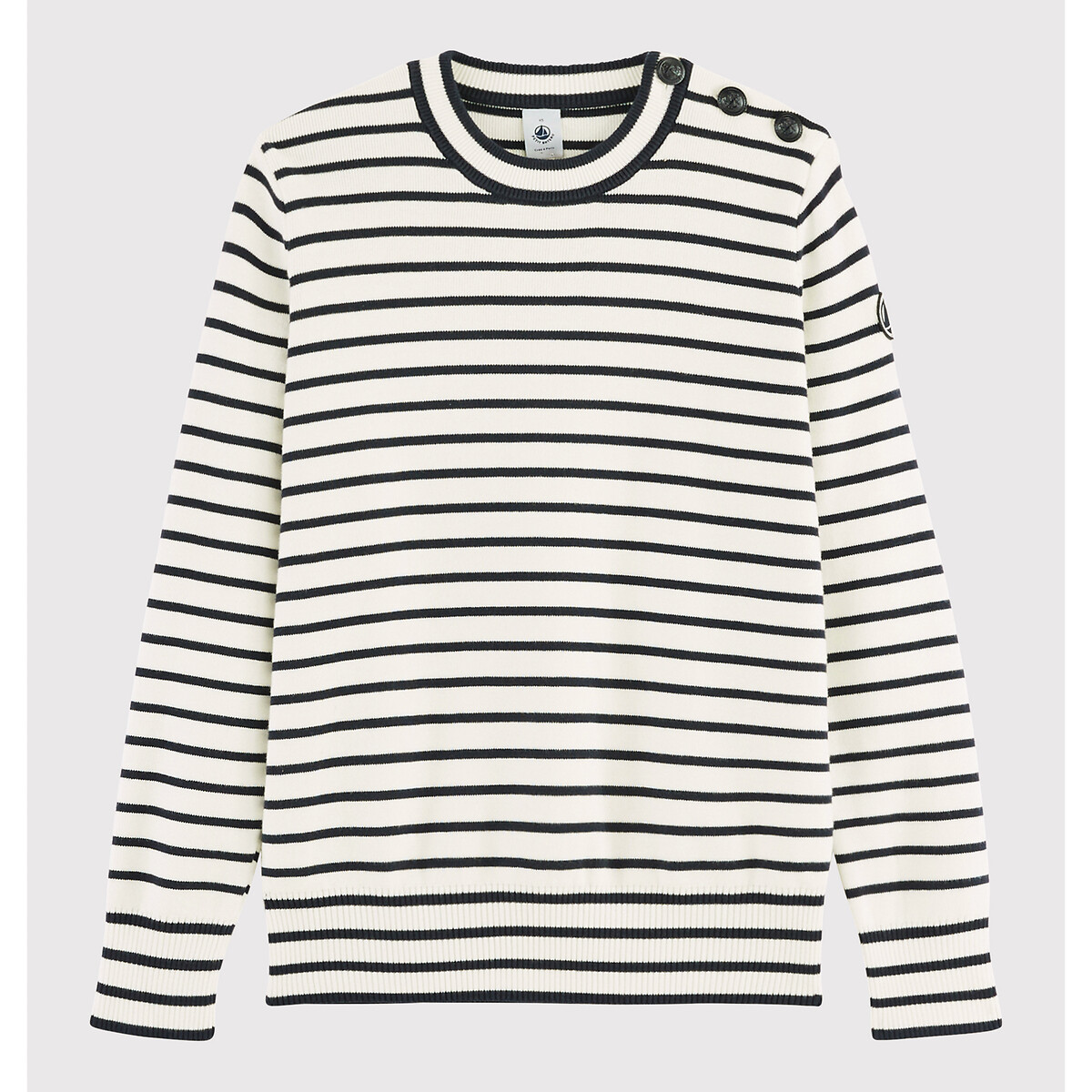 white striped jumper