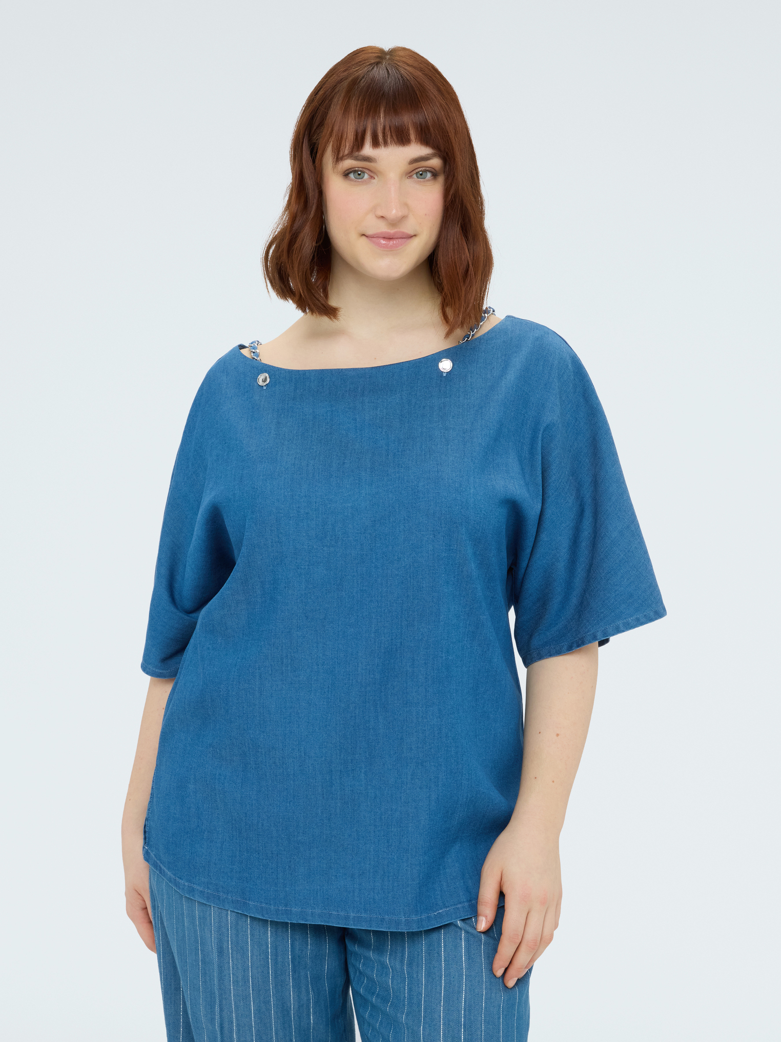 Blouse avec encolure bateau, FIORELLA RUBINO