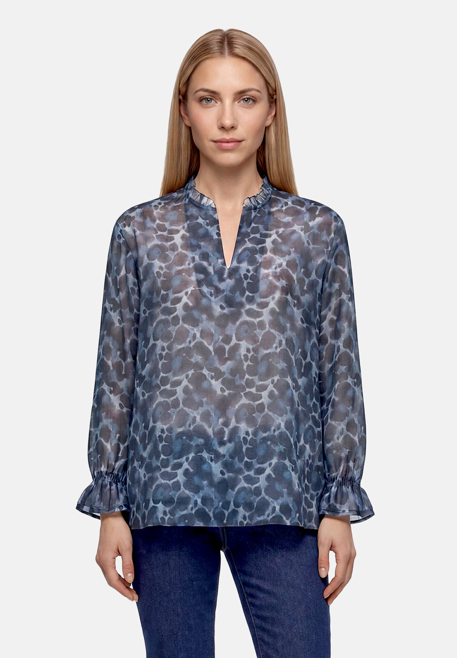 Chemisier en chiffon à imprimé animalier, BETTY BARCLAY