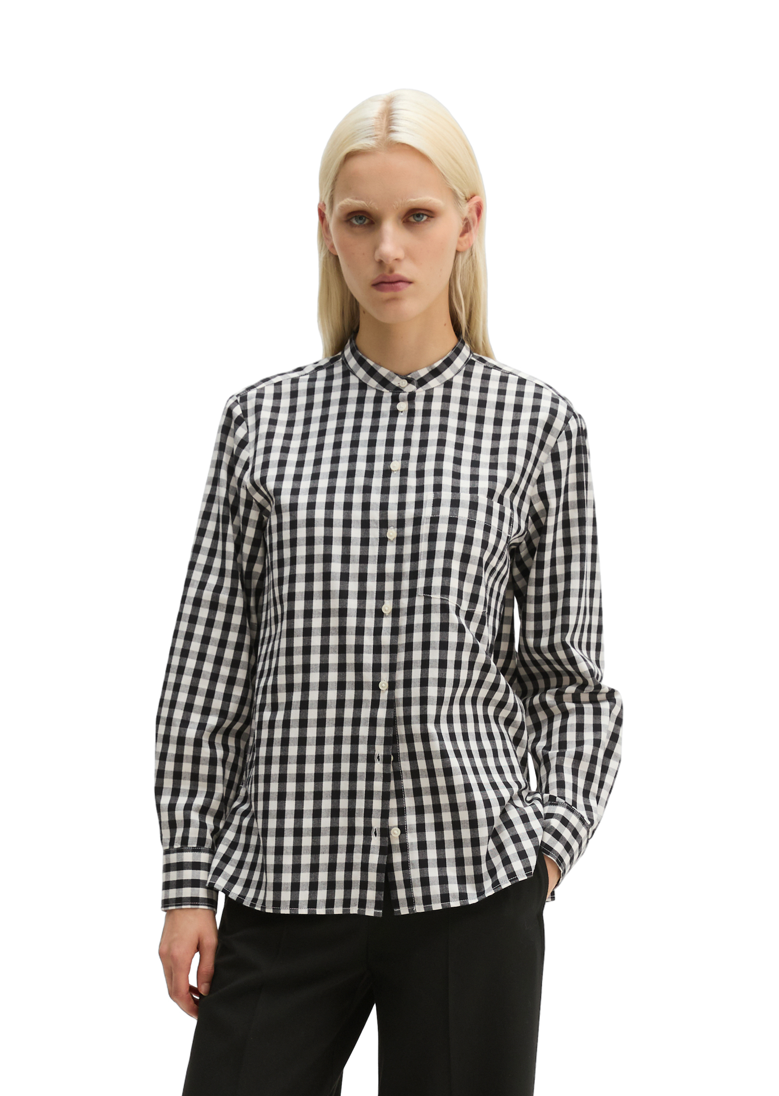 Chemisier à carreaux, coupe regular en flanelle de coton, MARC O'POLO