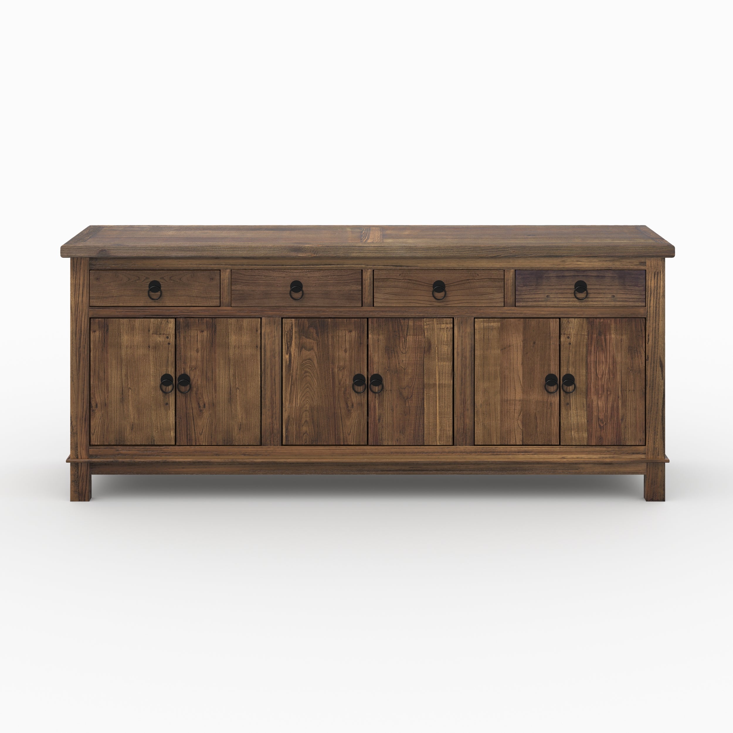 Buffet en bois recyclé 3 portes et 4 tiroirs - MASTIC, MAISON PAVANE