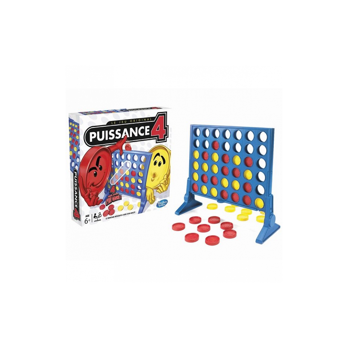 Puissance 4 classique rouge jaune, HASBRO