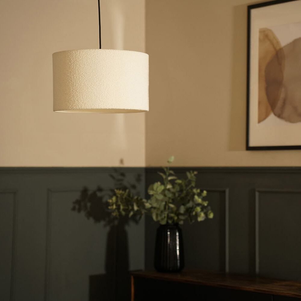 35.5cm Rachelle Boucle Pendant Shade, SO'HOME