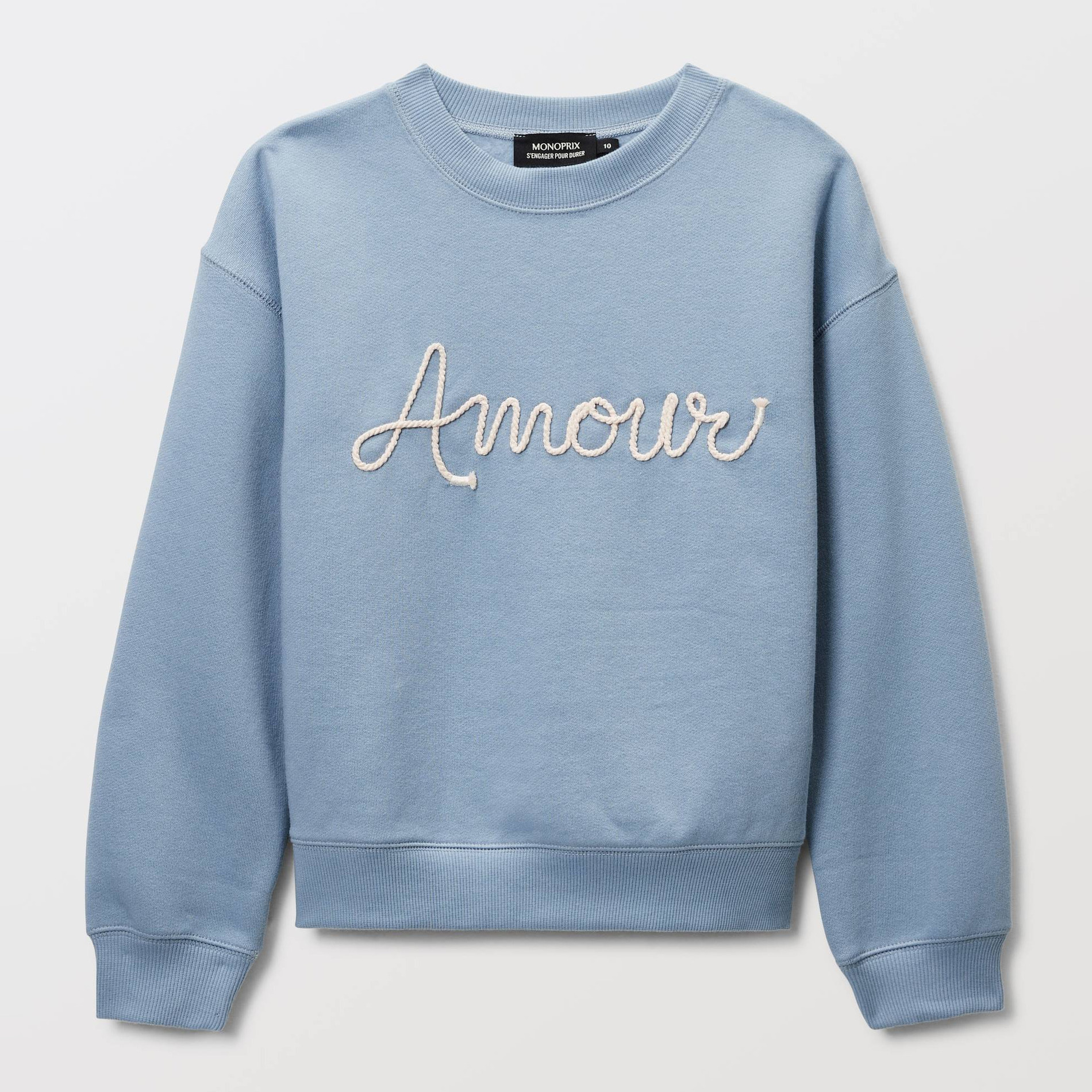 Sweat imprimé contenant du coton BIO GOTS, MONOPRIX