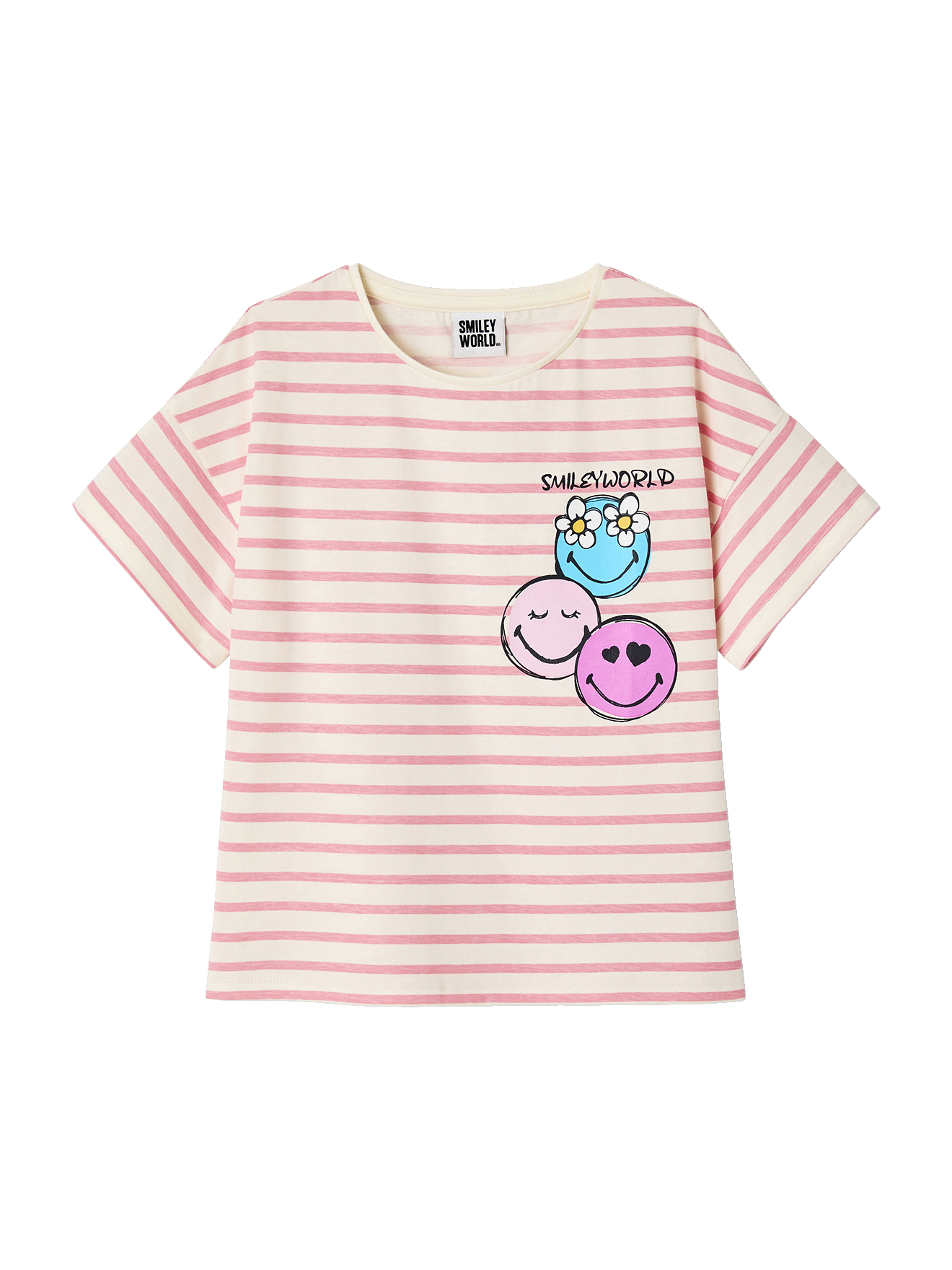 T-Shirt rayé SMILEYWORLD®, VERTBAUDET